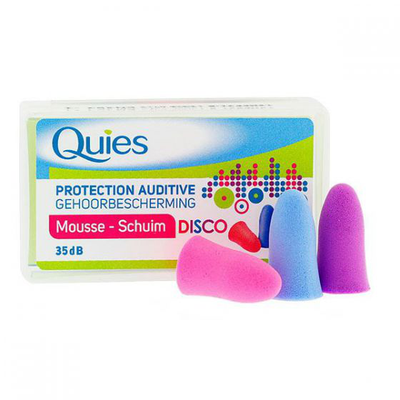 QUIES Protection auditive mousse bruits forts disco 3 paires